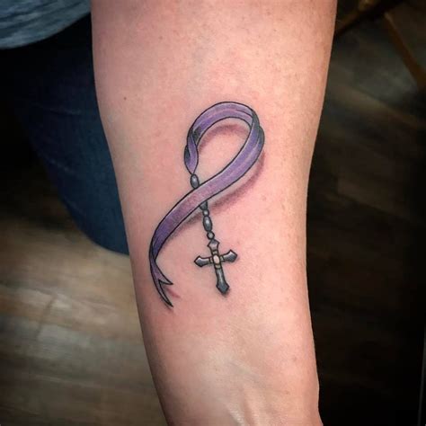 85 Beautiful Cancer Ribbon Tattoos And Their Meaning | AuthorityTattoo