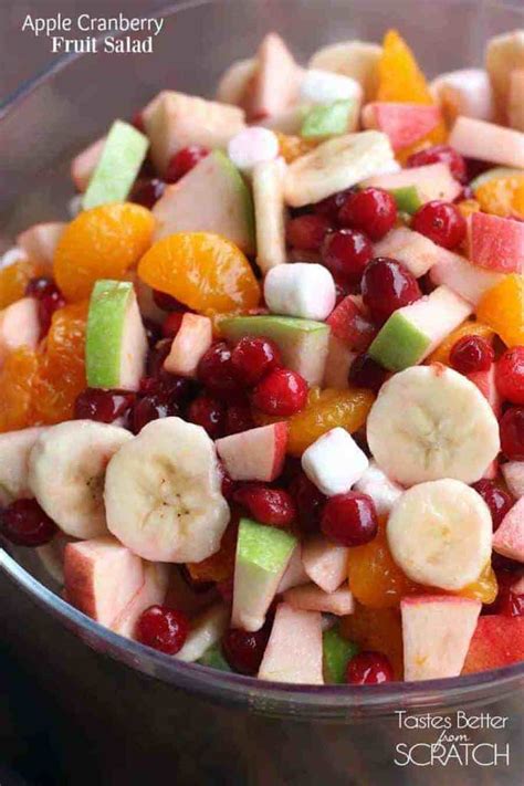 Apple Cranberry Fruit Salad | - Tastes Better From Scratch