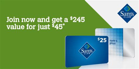 Sam's Club One-Year Plus Membership w/ $25 Gift Card and Free Food: $45 ...