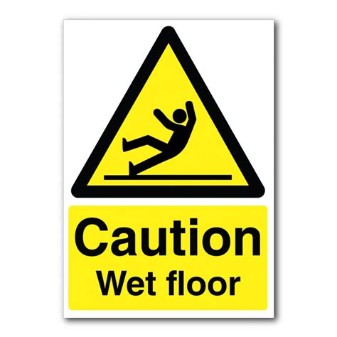 Safety Signs - Hazard Signs - Caution Wet Floor Sign