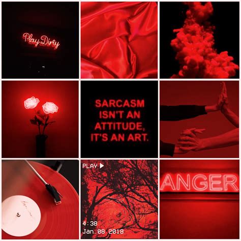 Aesthetic Mood Board// Red & Black #redandblack #aesthetic #moodboard ...