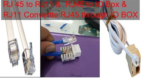 How to convert Rj45 to RJ11 or Rj11 to Rj45 Full video - YouTube