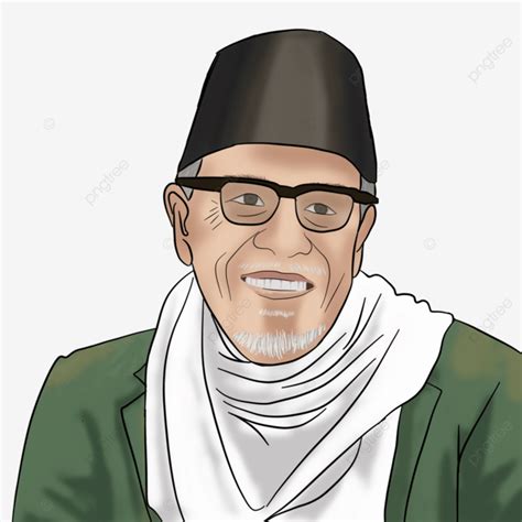 Buya Hamka Vector Cartoon, Cartoon Clipart, Buya Hamka, Ulama Buya PNG ...