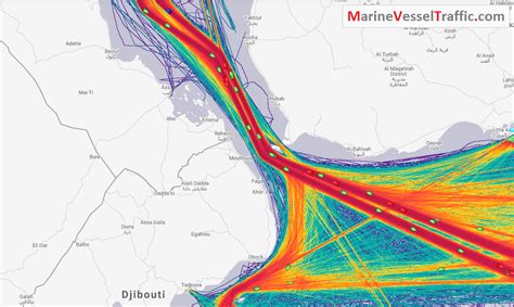 BAB EL MANDEB STRAIT SHIPS MARINE TRAFFIC LIVE MAP | ShipTraffic.net