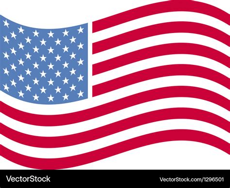 Waving american flag Royalty Free Vector Image