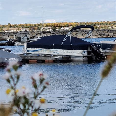 Pontoon boat cover on a 2008 Bentley Cruiser 223