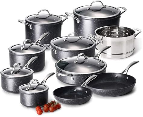 ProCook Professional Granite Non-Stick Cookware Set - 10 Piece ...