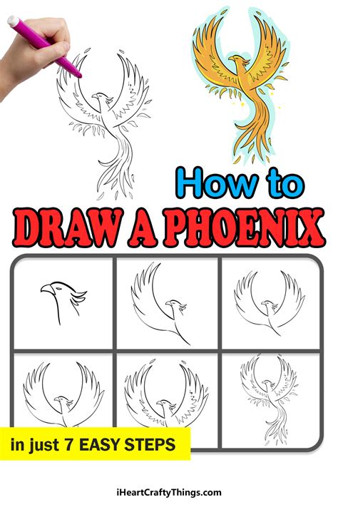 Phoenix Drawing Step By Step