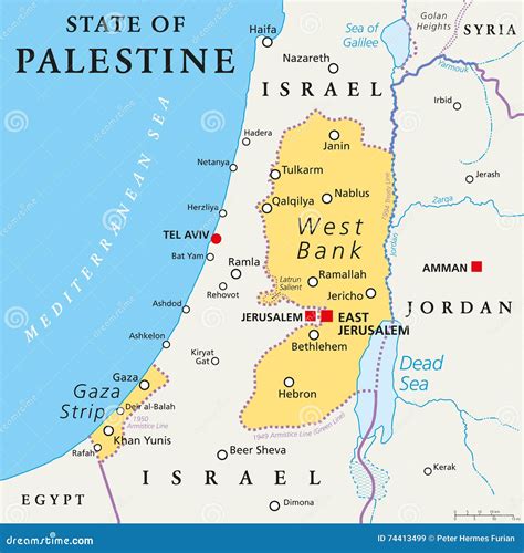 Map With Palestine