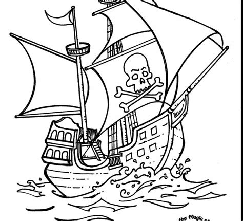 Pirate Ship Coloring Pages Free at GetColorings.com | Free printable ...