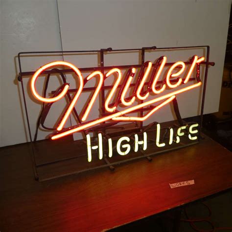 Lot # 313 - Vintage Miller High Life Neon Sign - NorCal Online Estate ...