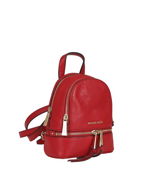 Red Leather Backpack Men | semashow.com