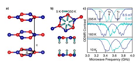 a) Schematic of the hexagonal boron nitride (hBN) crystal, its ...