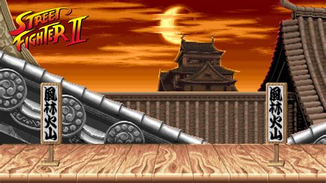 Street Fighter II Ryu's stage - Virtual Backgrounds