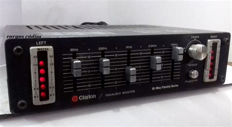 Clarion 300 EQB vintage old school car áudio graphic equalizer booster ...