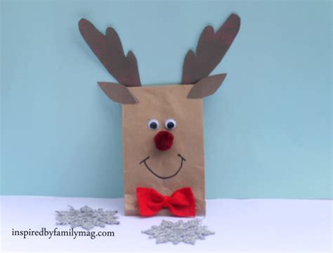 Christmas Paper Bag Crafts - Inspired by Family