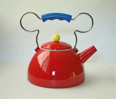 . mickey mouse red tea kettle - how cute is this! | Mickey mouse ...