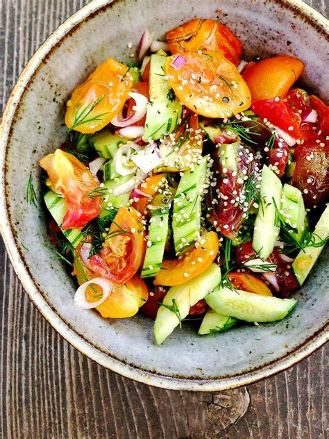 Noshtopia: Cool Salad: Armenian Cucumber With Heirloom Tomatoes, Spring ...