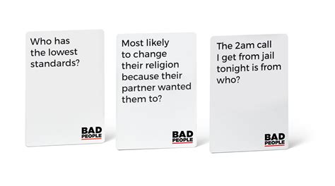 Games – Bad People - The Party Game You Probably Shouldn't Play