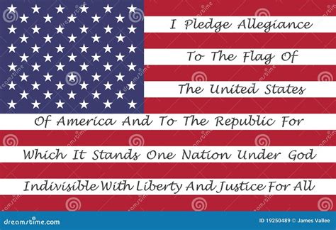 American Flag With The Pledge Of Allegiance Royalty Free Stock Images ...