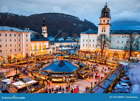 Salzburg, Austria - Christkindlmarkt, Christmas Market Stock Image ...