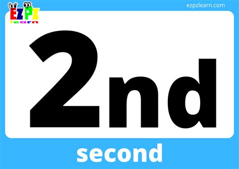 Ordinal Numbers Flashcards - Ezpzlearn.com