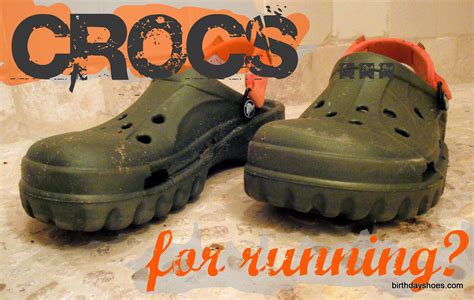 Running In Off Road Crocs™ - BirthdayShoes