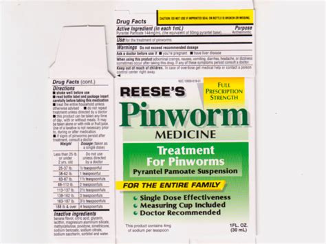 Pinworm Medicine: Details from the FDA, via OTCLabels.com