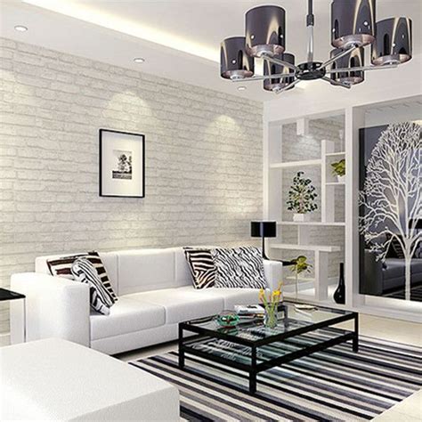 White Grey Real Looking Brick Pattern Wallpaper WP120 … More | Brick ...