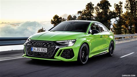 Audi RS 3 | 2022MY (Color: Kyalami Green) | Front Three-Quarter