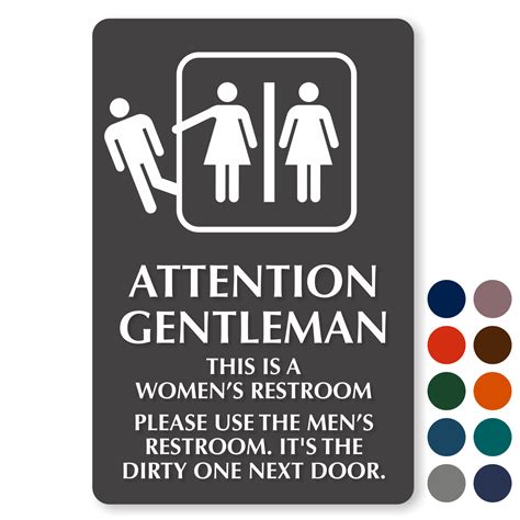 Funny Bathroom Signs | Humorous Restroom Signs