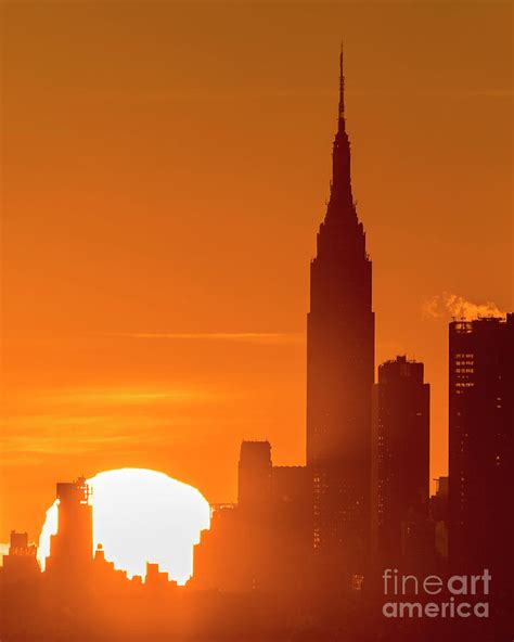 Empire State Building Sunrise Photograph by Zawhaus Photography