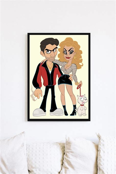 A4 Print Christopher Moltisanti and Adriana La Cerva by - Etsy