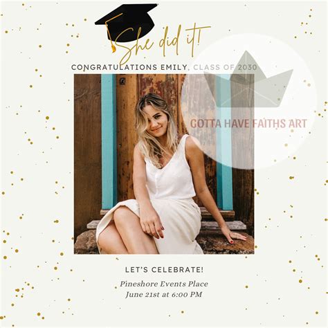 Digital Graduation Party Invitation Customizable | Etsy