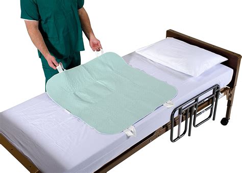 Patient Aid 34 x 36 Positioning Bed Pad with Handles, Incontinence ...