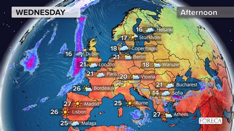 Weather Map Of Europe | Draw A Topographic Map