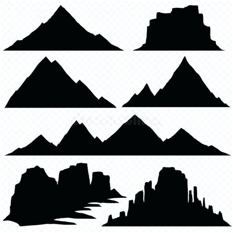 Mountain Peak Silhouette at GetDrawings | Free download