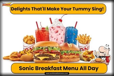 Sonic Breakfast Menu