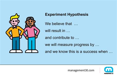 Experiment Hypothesis | Management 3.0