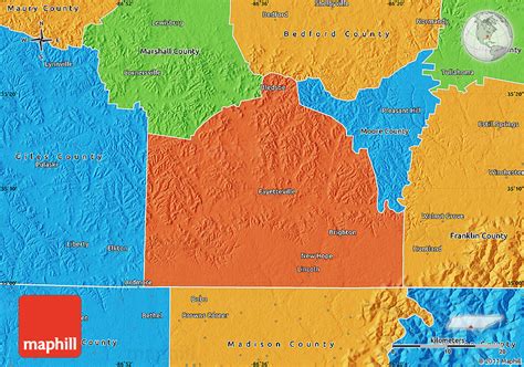 Political Map of Lincoln County