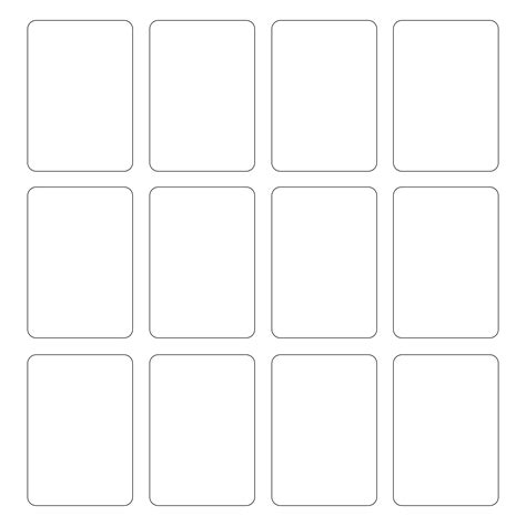 Blank Playing Card Template | Printable playing cards, Blank playing ...