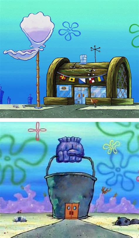 Krusty Krab Vs Chum Bucket Blank Memes - Imgflip