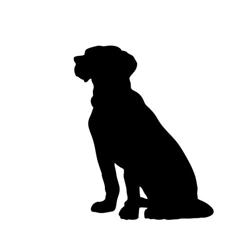 Free Dog Sitting Silhouette, Download Free Dog Sitting Silhouette png ...