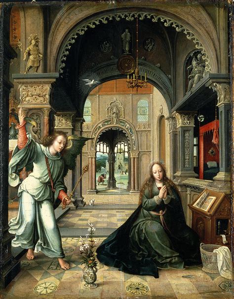 The Annunciation, Early 16th Century Painting by Bernart van Orley