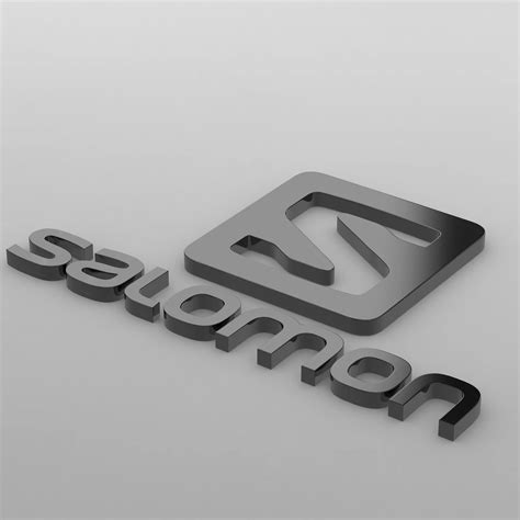 Salomon Logo - 3D Print Model by 3d_logoman