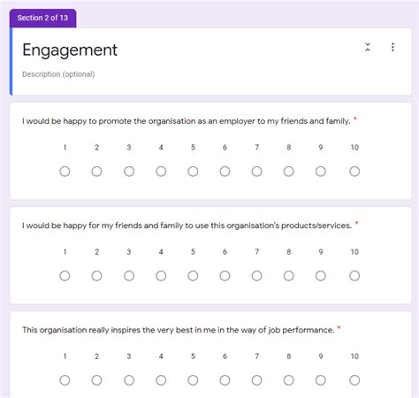 How to run an Engagement Survey using Google Forms