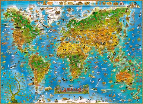 World Map Puzzle 1000 Pieces – Topographic Map of Usa with States