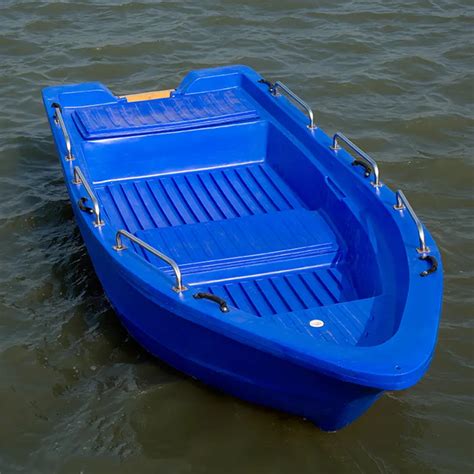 4.3 meter Blue Double Hard PE Plastic Boat Fishing Boat Ship Simple ...