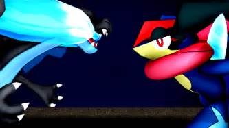 MMD - Ash Greninja Vs Mega Charizard X by RasecDreemurr on DeviantArt