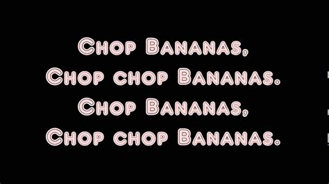 The Banana Song - lyrics - YouTube